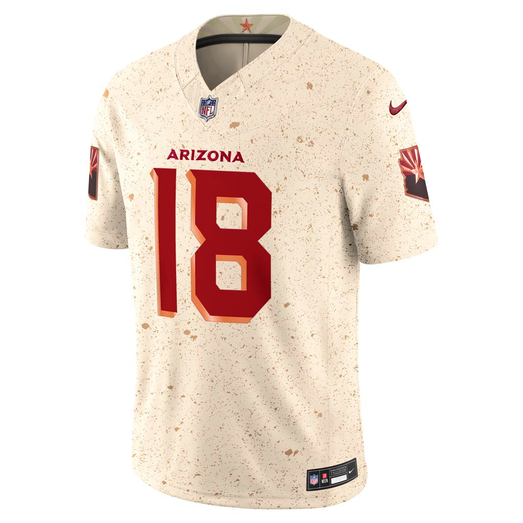 NFL Arizona Cardinals Marvin Harrison Jr. Nike Rivalries Vapor F.U.S.E. Limited Jersey - Tan