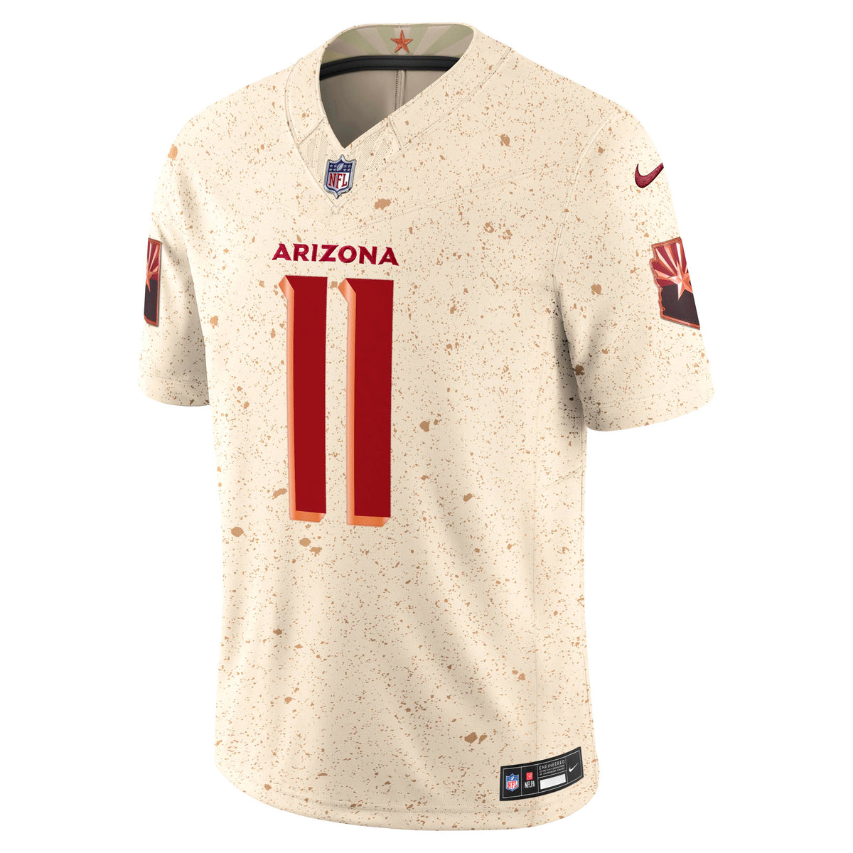 NFL Arizona Cardinals Larry Fitzgerald Nike 2025 Rivalry Limited Jersey- Tan