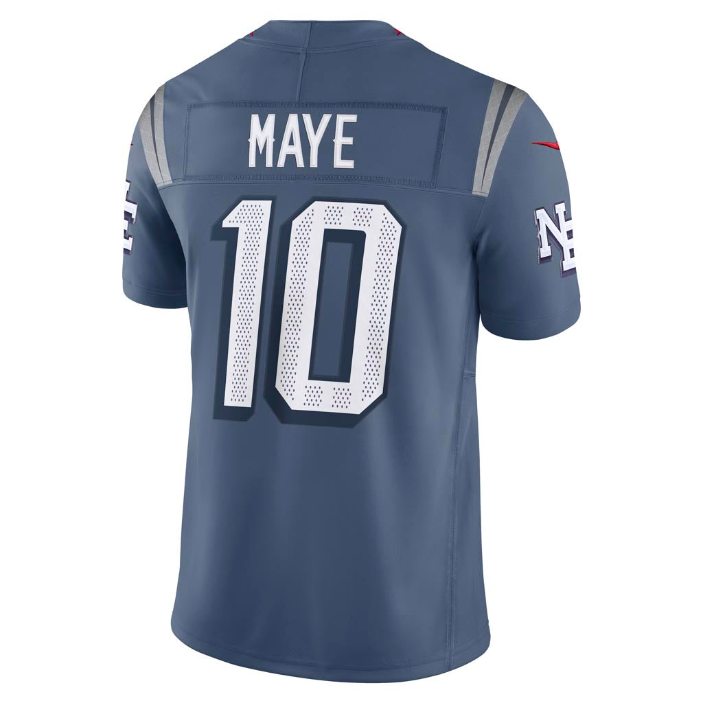 NFL New England Patriots Drake Maye Nike Rivalries Limited Jersey - Blue