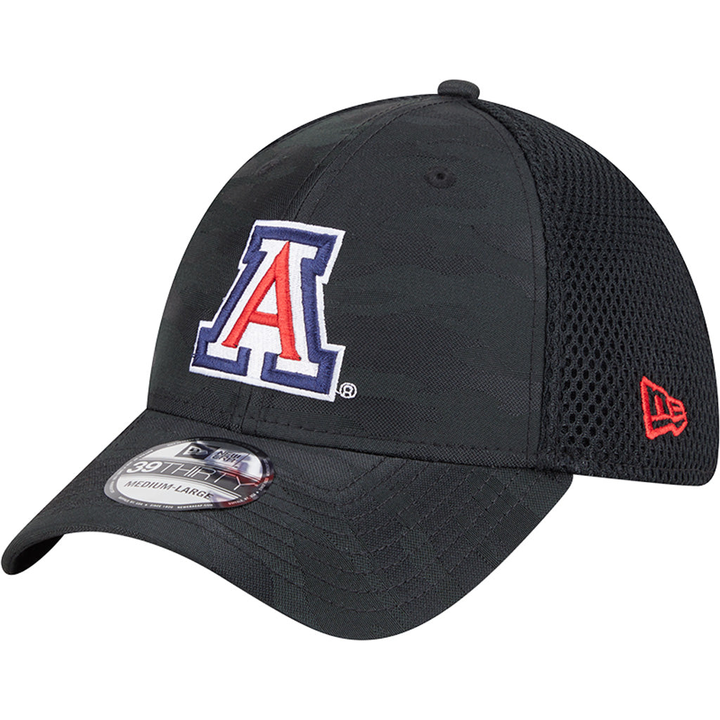 NCAA Arizona Wildcats New Era Black Camo 39THIRTY Flex Fit Hat - Black
