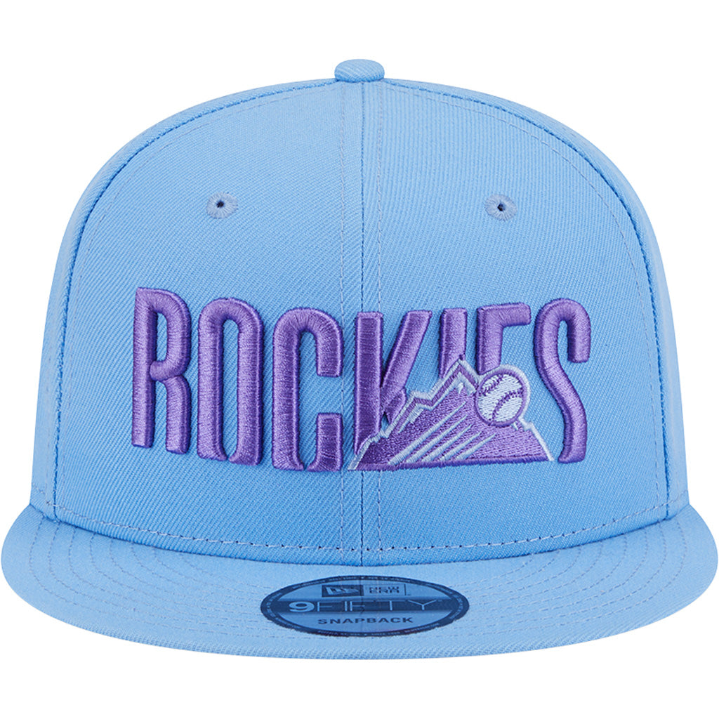 MLB Colorado Rockies New Era 2025 City Connect Fan Pack 9FIFTY Snapback Hat - Light Blue