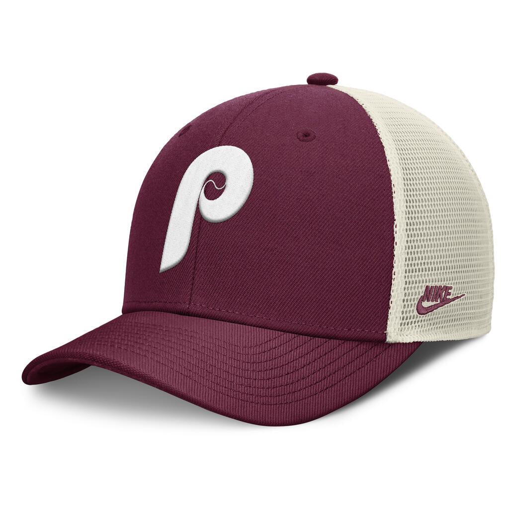 MLB Philadelphia Phillies Nike Cooperstown Trucker Snapback Hat - Maroon