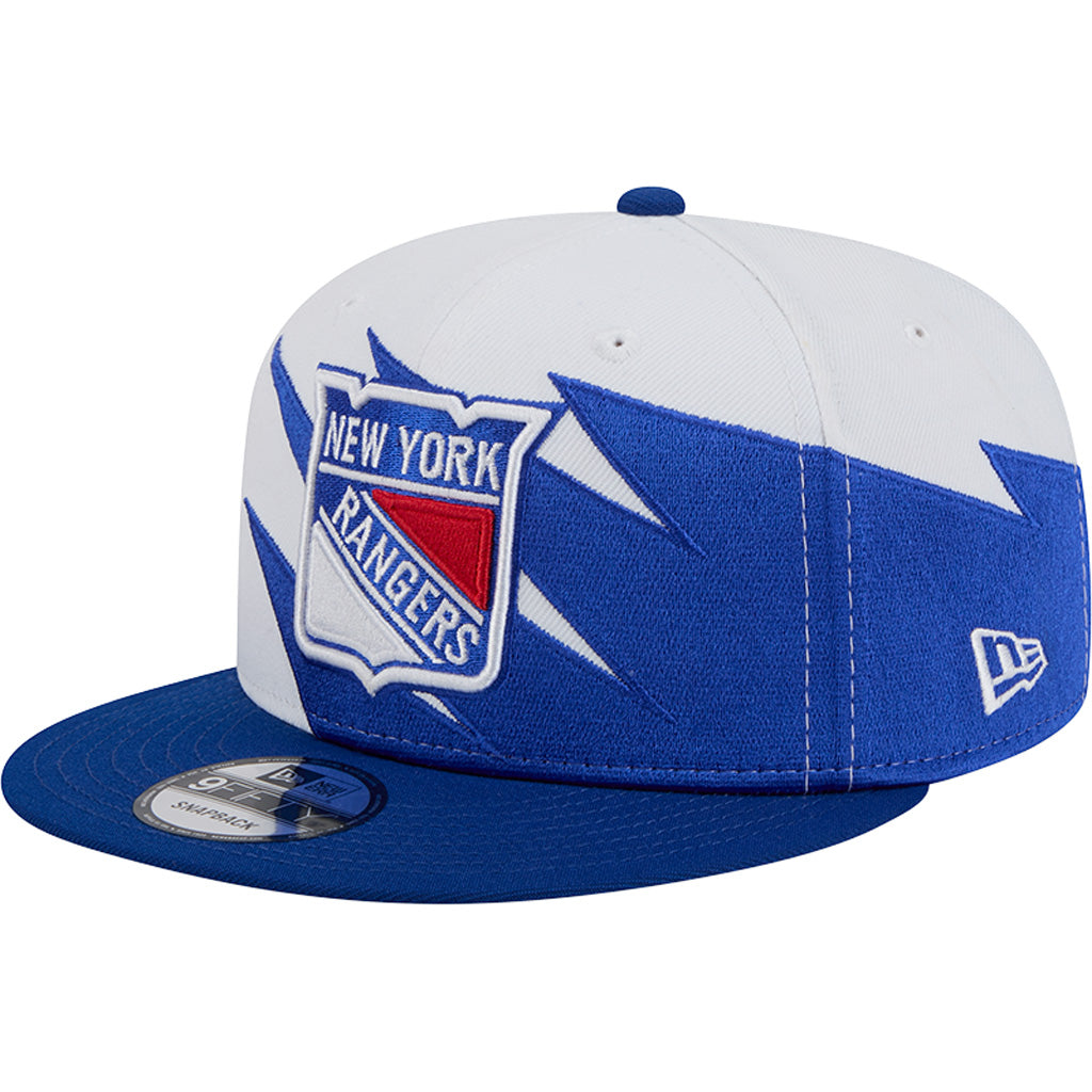 NHL New York Rangers New Era Jagged 9FIFTY Snapback Hat - White