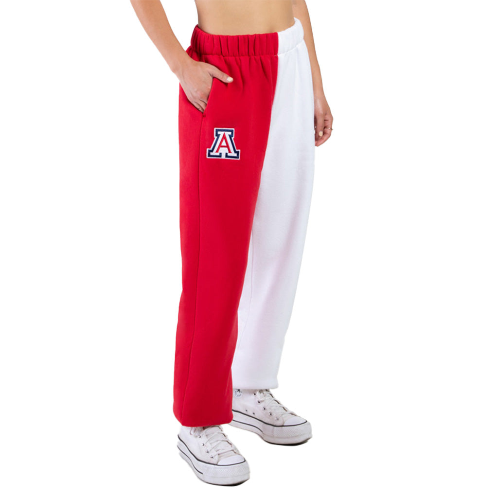 NCAA Arizona Wildcats Women's Hype & Vice Color Block Sweatpants