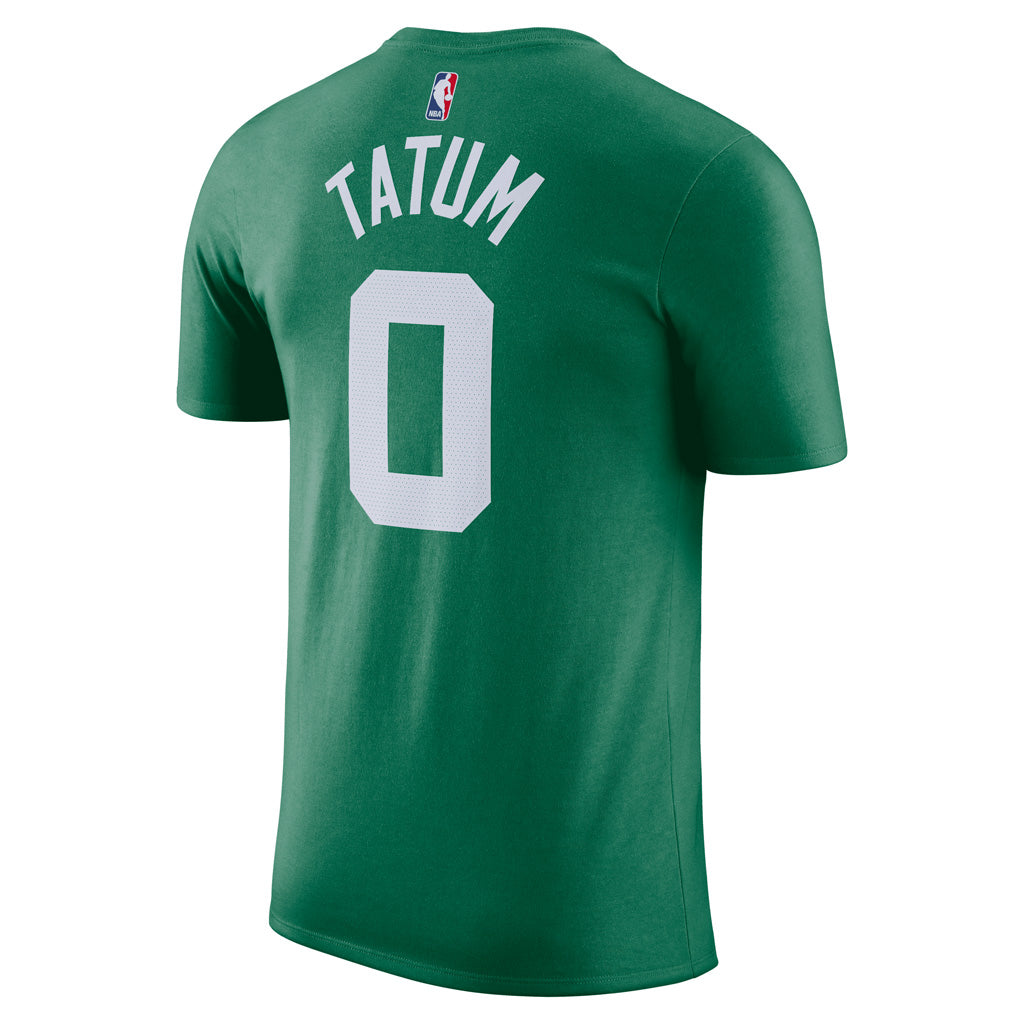 NBA Boston Celtics Jayson Tatum Nike Icon Name & Number T-Shirt - Green