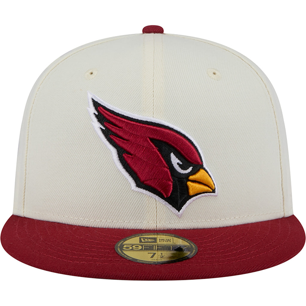 NFL Arizona Cardinals New Era Two-Tone Chrome OTC 59FIFTY Fitted Hat - Chrome
