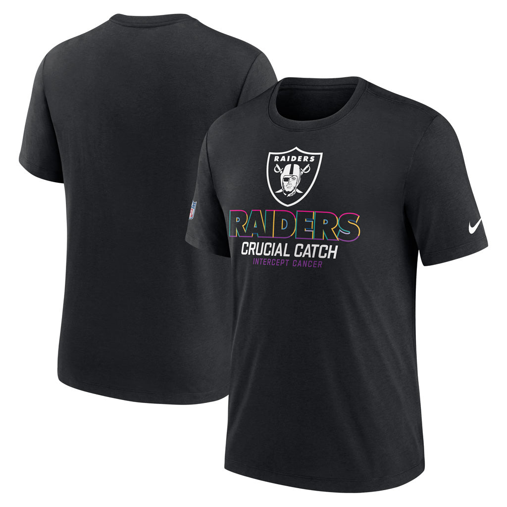 NFL Las Vegas Raiders Nike Crucial Catch Essential T-Shirt - Black