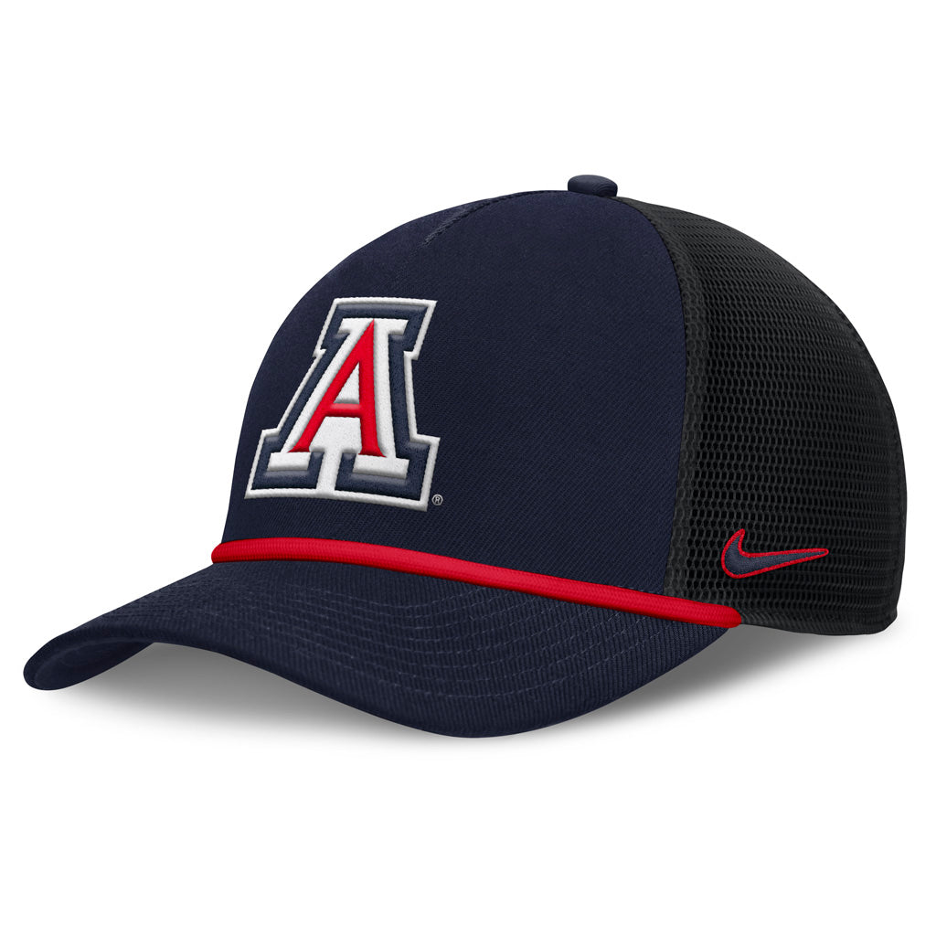 NCAA Arizona Wildcats Nike Primary Logo Mesh Snapback Trucker Hat - Navy