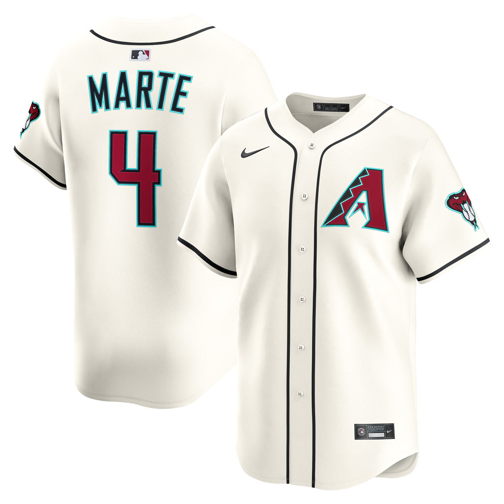 MLB Arizona Diamondbacks Ketel Marte Nike Home Limited Jersey - White