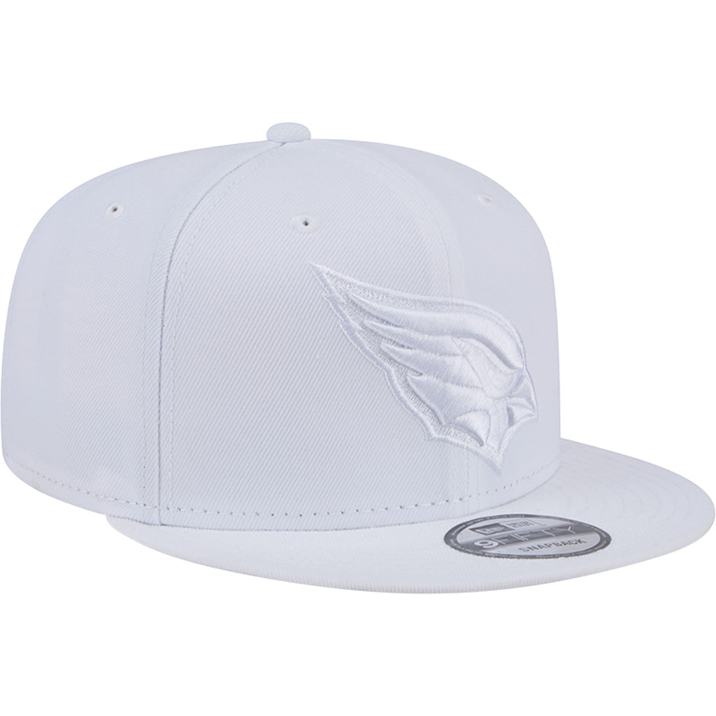 NFL Arizona Cardinals New Era White on White 9FIFTY Snapback Hat - White
