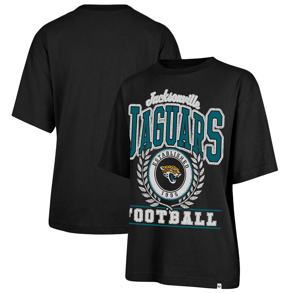 NFL Jacksonville Jaguars Women's '47 Ring True Foundation T-Shirt - Black