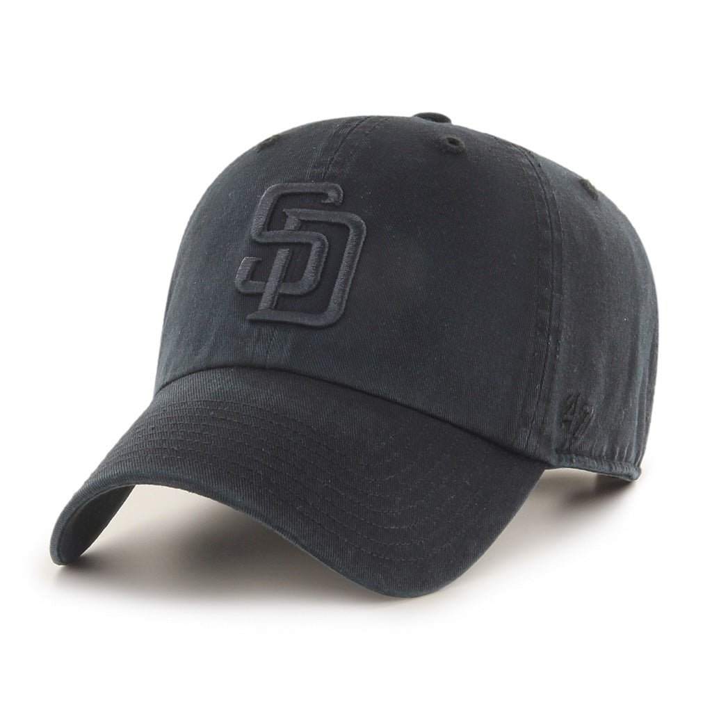 MLB San Diego Padres '47 Black on Black Clean Up Hat - Black