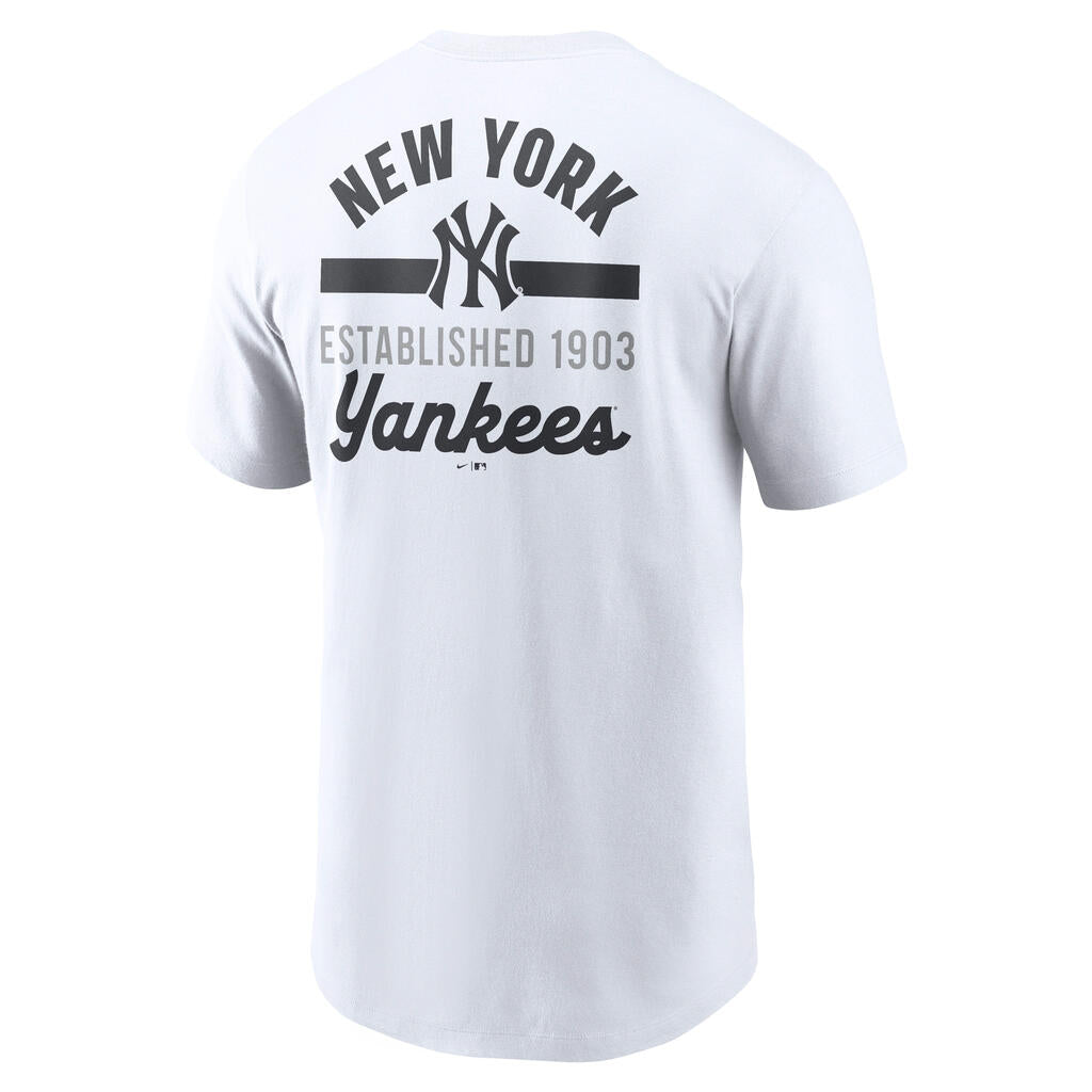 MLB New York Yankees Nike 2-Hit Cotton T-Shirt - White
