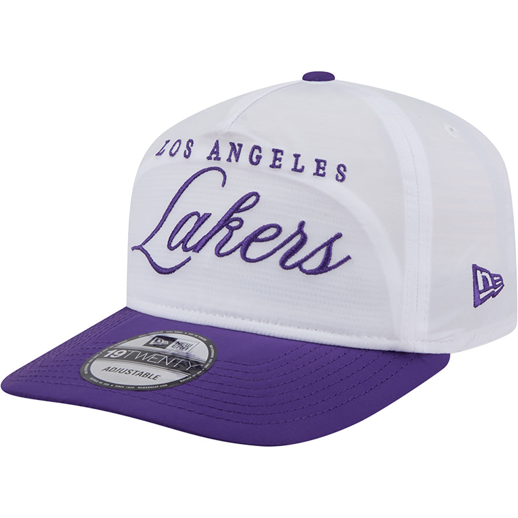 NBA Los Angeles Lakers New Era 2025 NBA Draft 9FIFTY Golfer Adjustable Hat - White