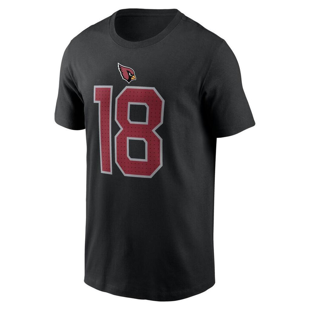 NFL Arizona Cardinals Marvin Harrison Jr. Nike Name & Number T-Shirt - Black