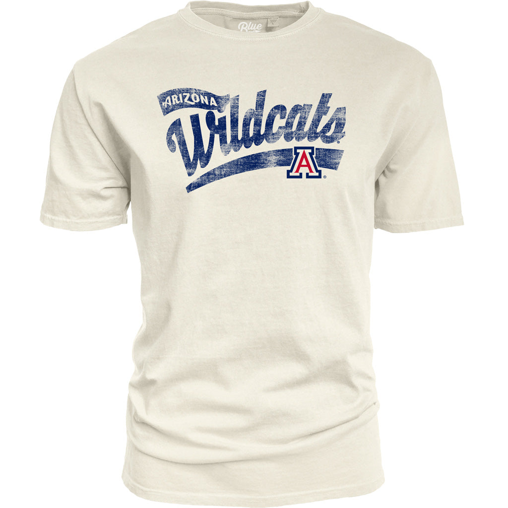 NCAA Arizona Wildcats Blue 84 Step Back T-Shirt - Ivory