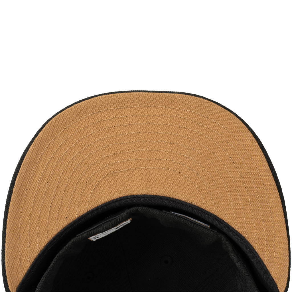MLB Chicago White Sox New Era Gray Outline Logo 59FIFTY Fitted Hat - Black