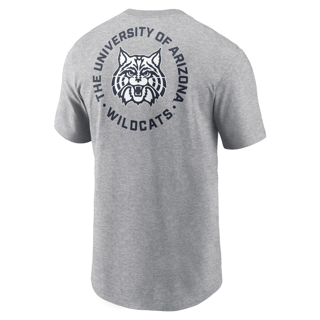 NCAA Arizona Wildcats Nike 2-Hit Cotton T-Shirt - Gray