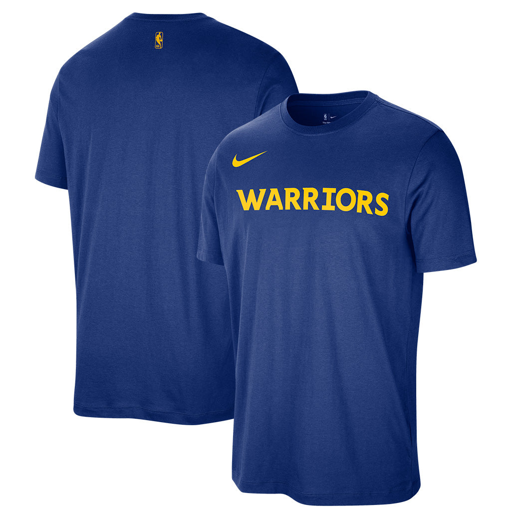 NBA Golden State Warriors Nike Essential Wordmark T-Shirt - Blue
