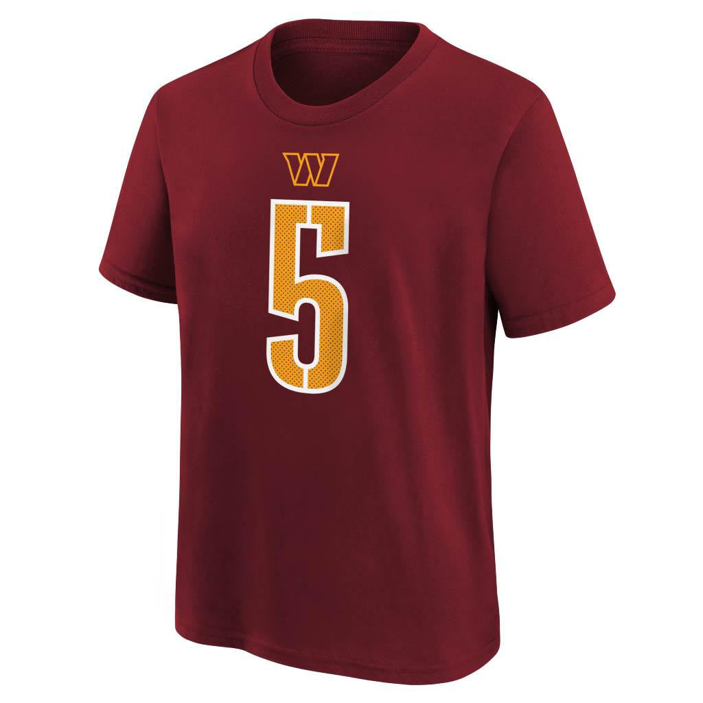 NFL Washington Commanders Jayden Daniels Youth Nike Name & Number T-Shirt - Maroon