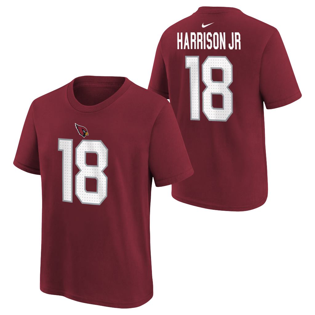 NFL Arizona Cardinals Marvin Harrison Jr. Youth Nike Home T-Shirt - Red
