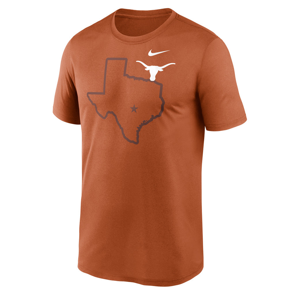 NCAA Texas Longhorns Nike Shadow Logo Legend T-Shirt - Orange