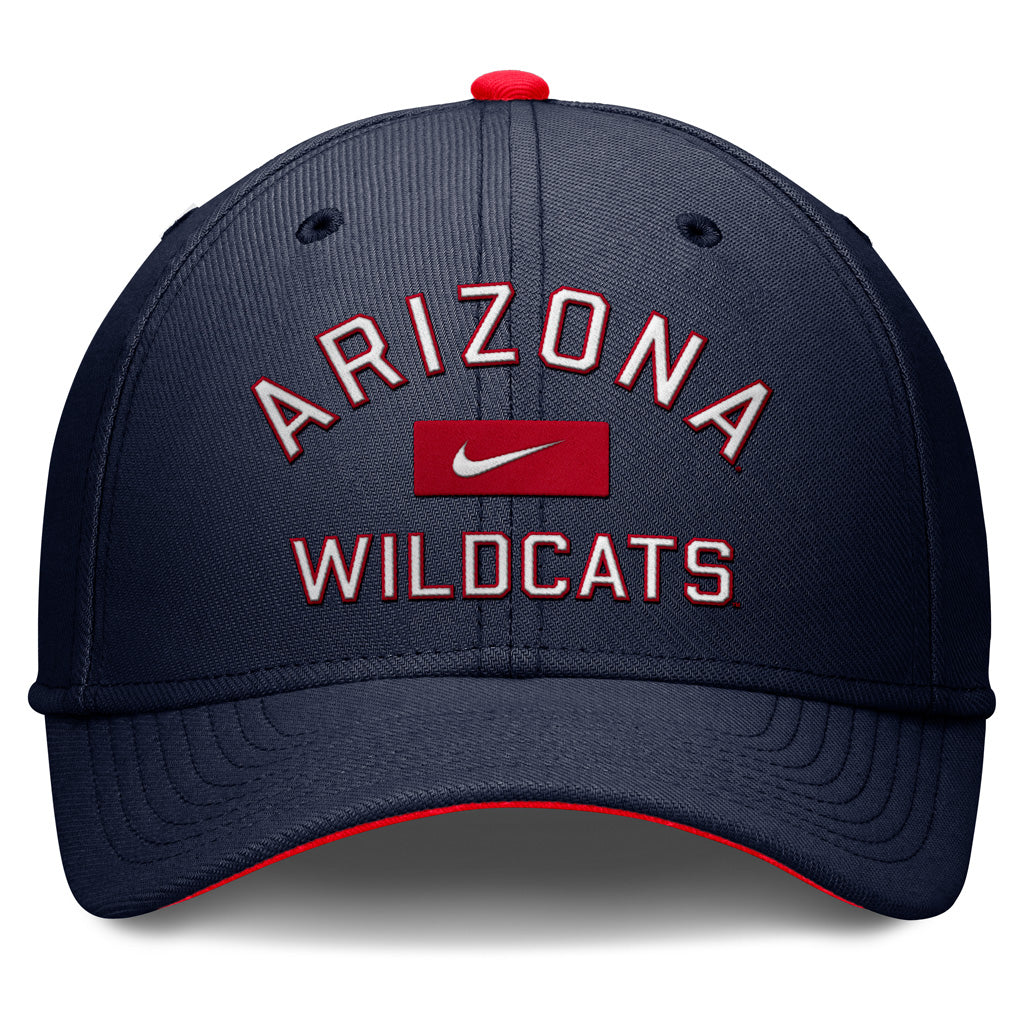 NCAA Arizona Wildcats Nike Arch Arizona Swooshflex Fit Hat - Navy
