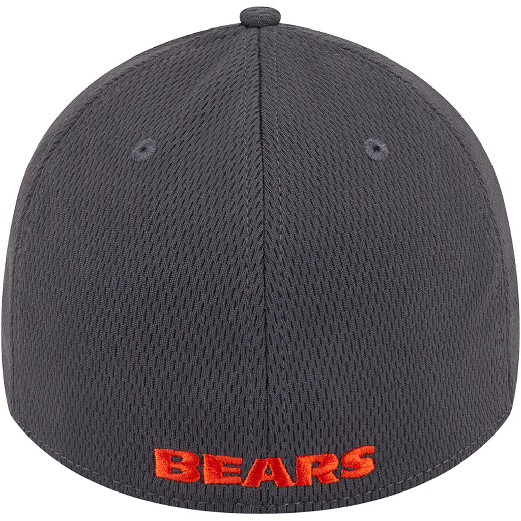 NFL Chicago Bears New Era Tonal Graphite 39THIRTY Flex Fit Hat - Graphite