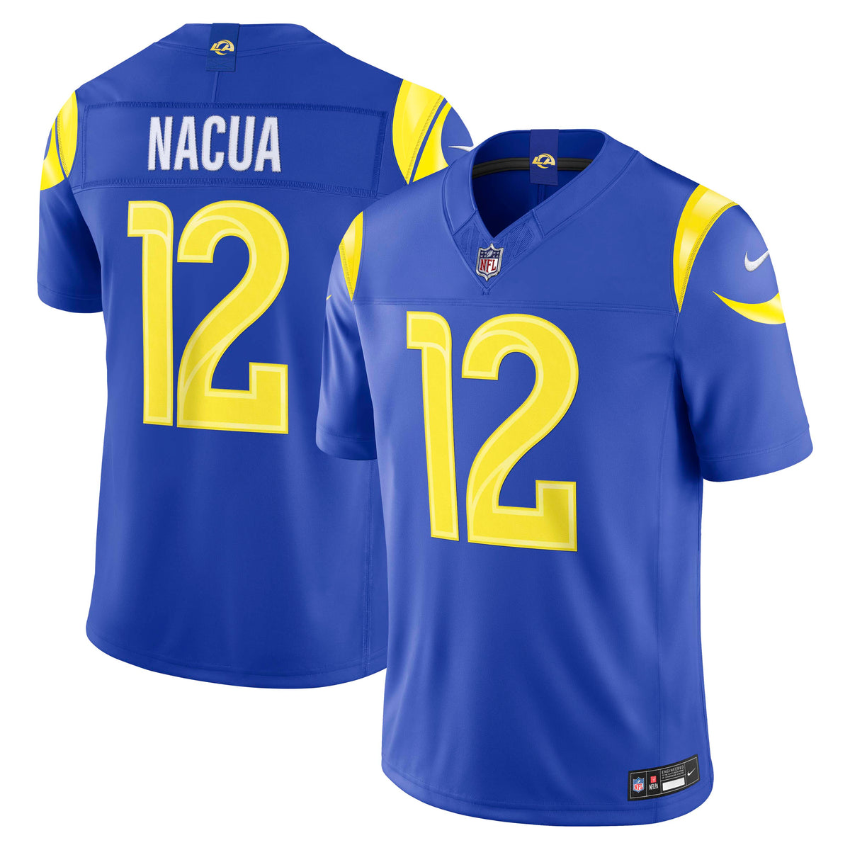 NFL Los Angeles Rams Puka Nacua Nike Home Stitched Limited Jersey- Blue