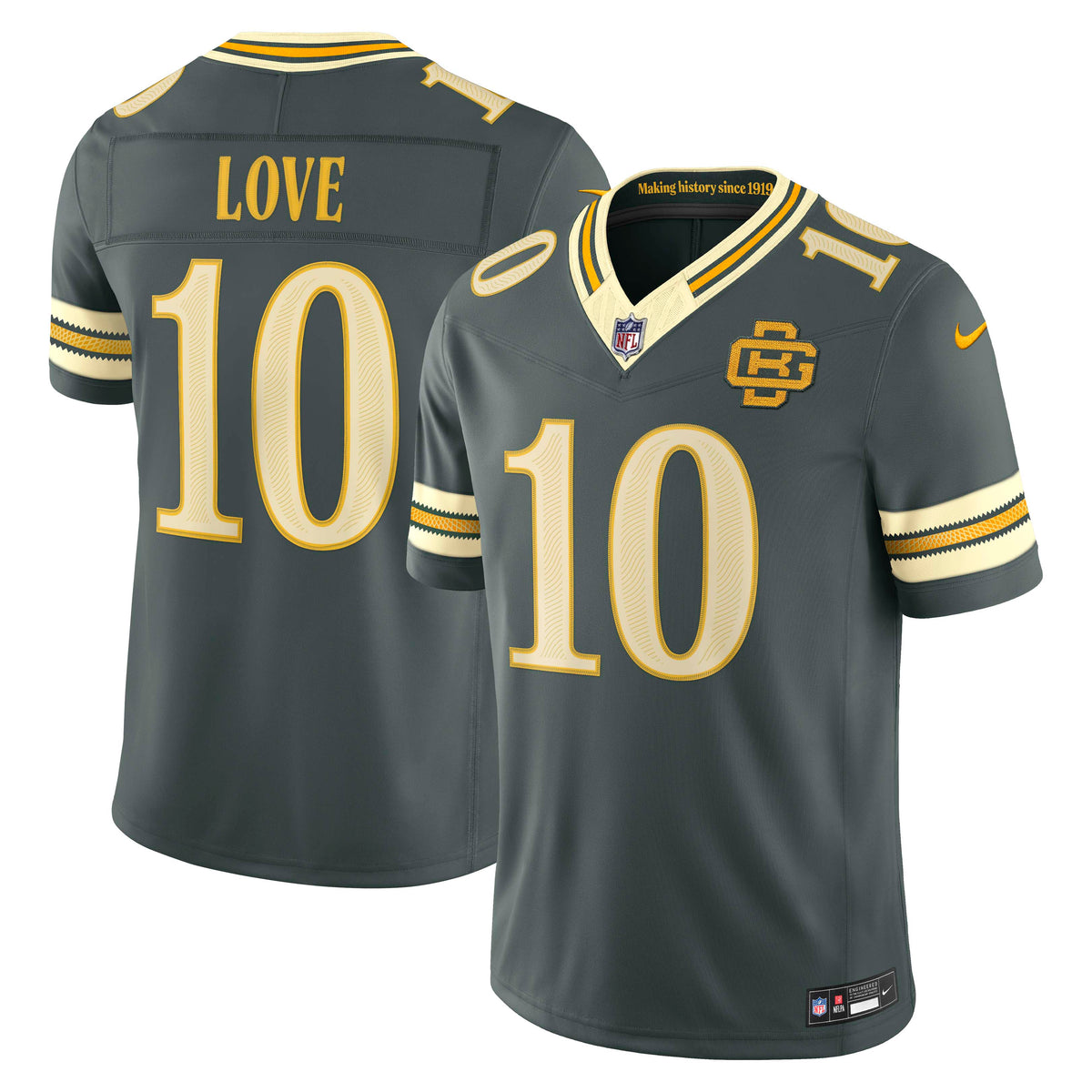 NFL Green Bay Packers Jordan Love Nike 2026 Rivalry Stitched Limited Jersey- Green