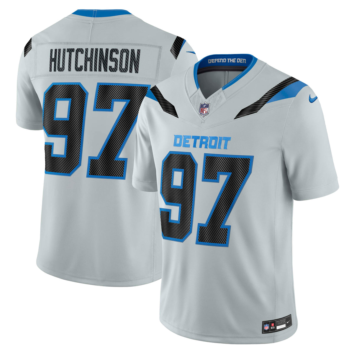 NFL Detroit Lions Aiden Hutchinson Nike 2026 Rivalry Stitched Limited Jersey- Silver
