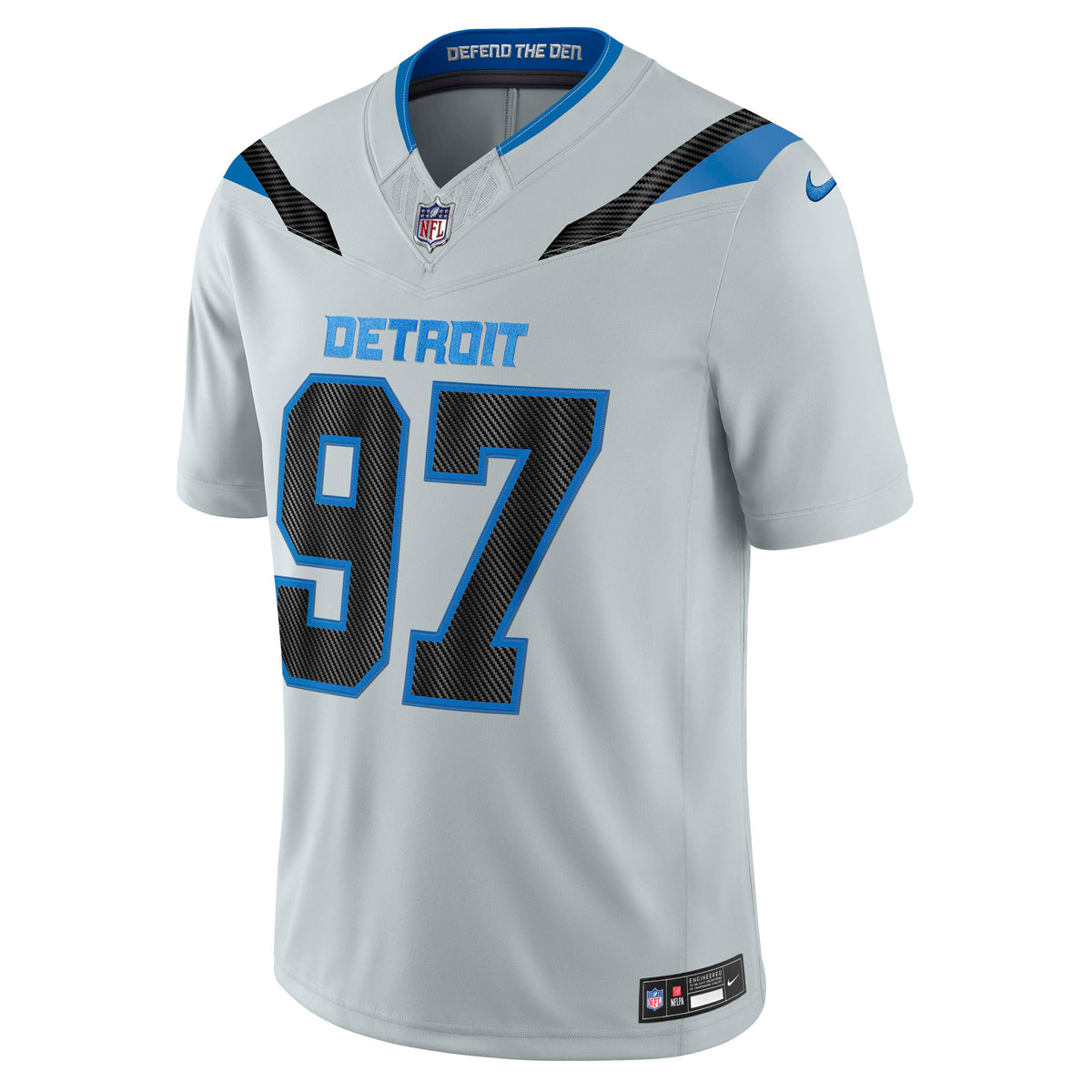 NFL Detroit Lions Aiden Hutchinson Nike 2026 Rivalry Stitched Limited Jersey- Silver