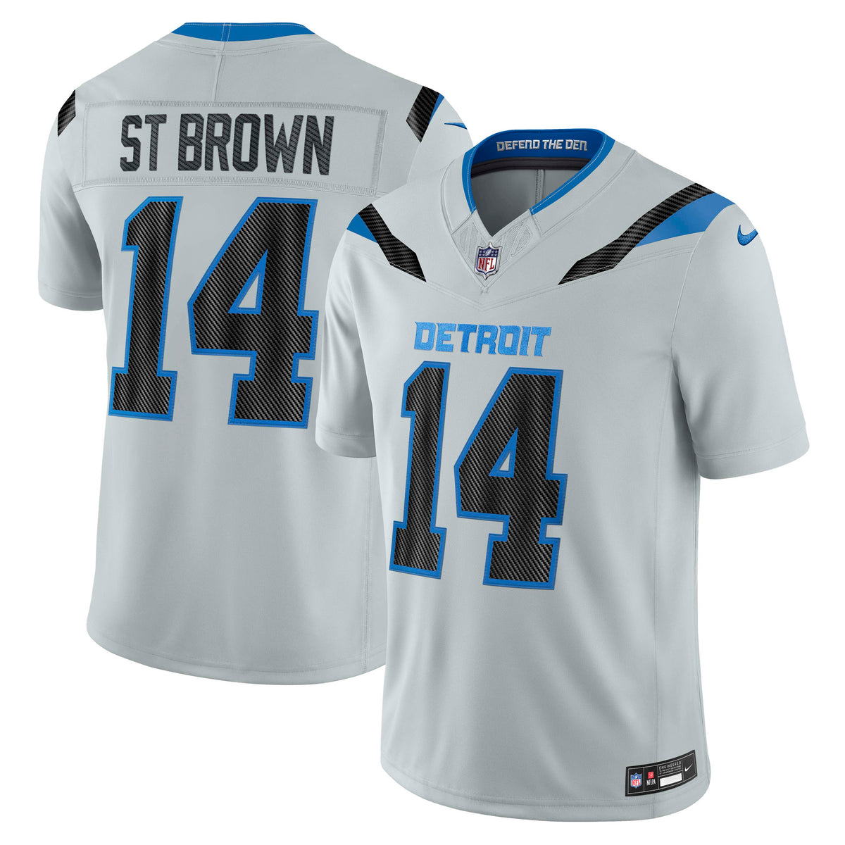 NFL Detroit Lions Amon-Ra St. Brown Nike 2026 Rivalry Stitched Limited Jersey- Silver
