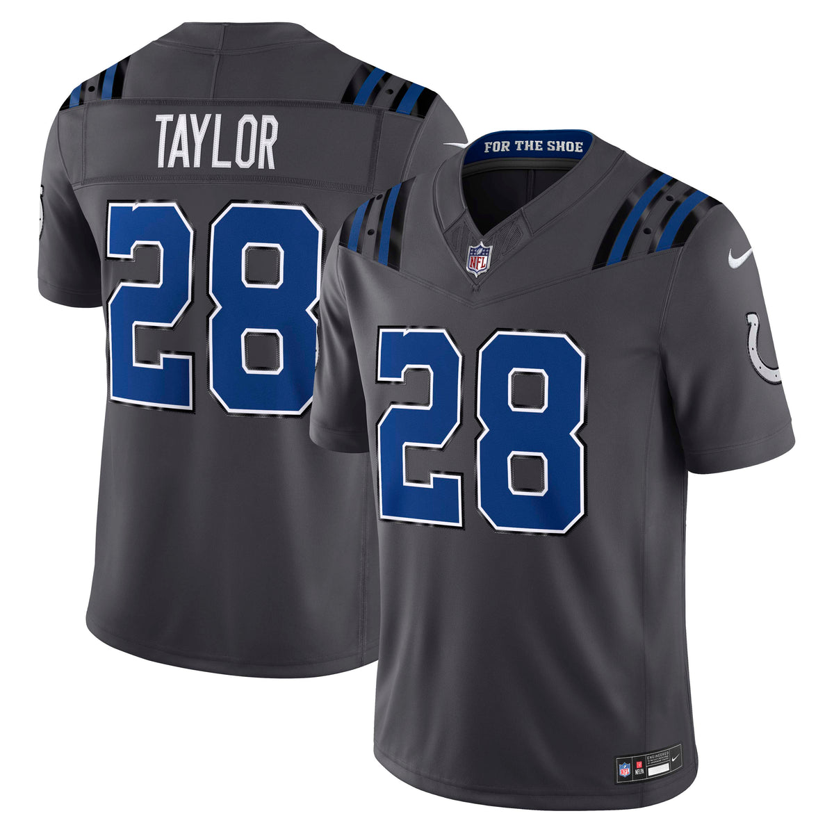 NFL Indianapolis Colts Jonathan Taylor Nike 2026 Rivalry Stitched Limited Jersey- Gray