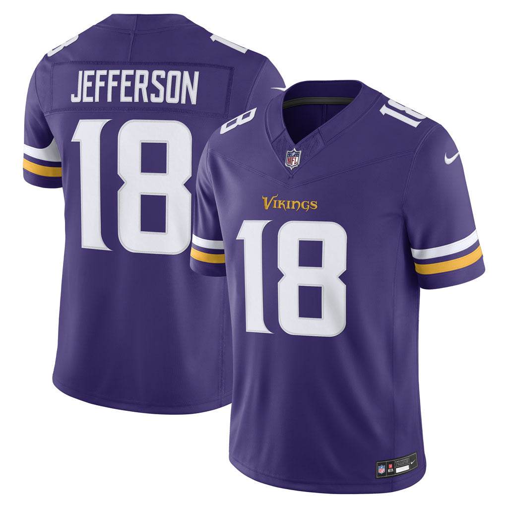 NFL Minnesota Vikings Justin Jefferson Nike Vapor F.U.S.E. Stitched Limited Jersey - Purple
