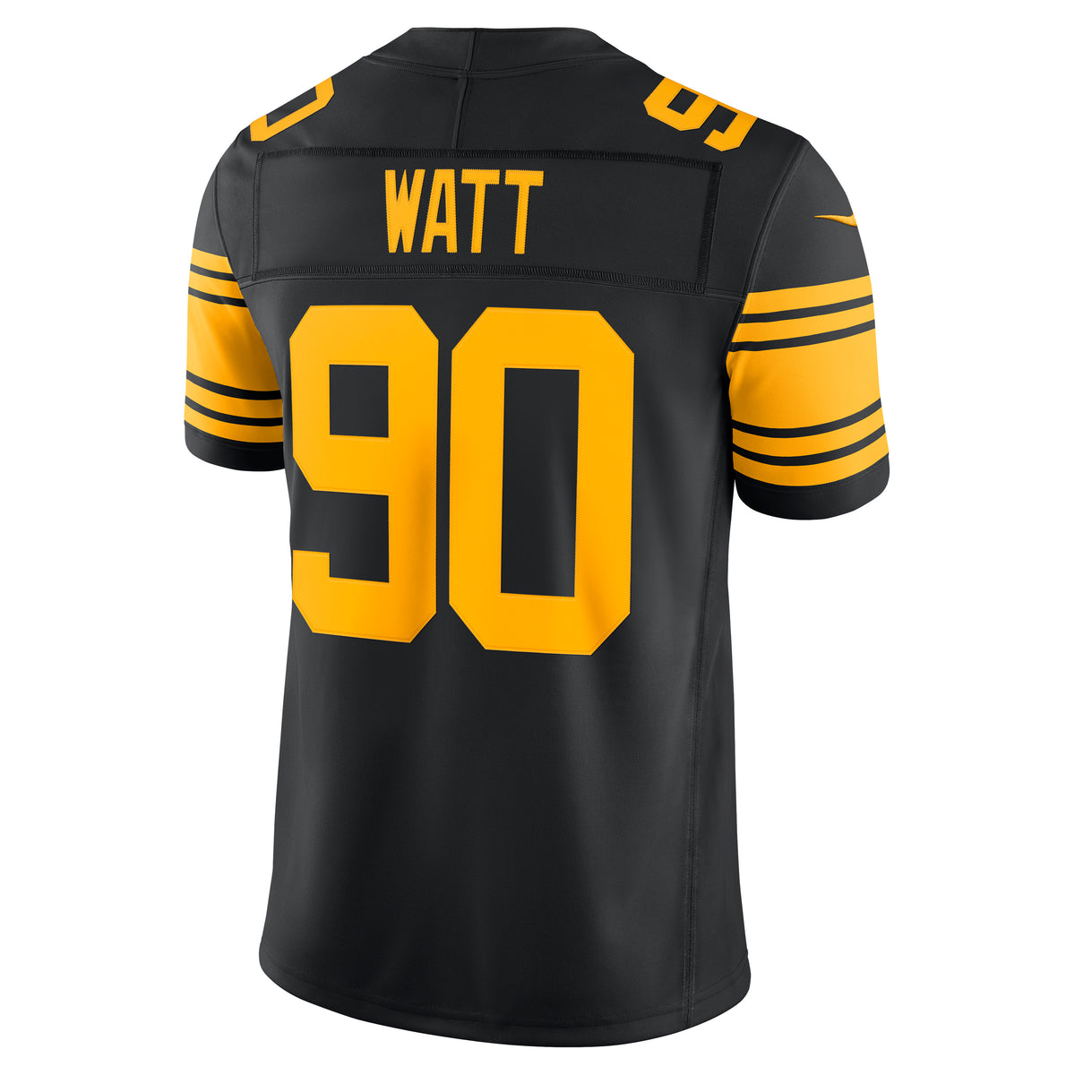 NFL Pittsburgh Steelers TJ Watt Nike Alternate 2 Stitched Limited Jersey- Black