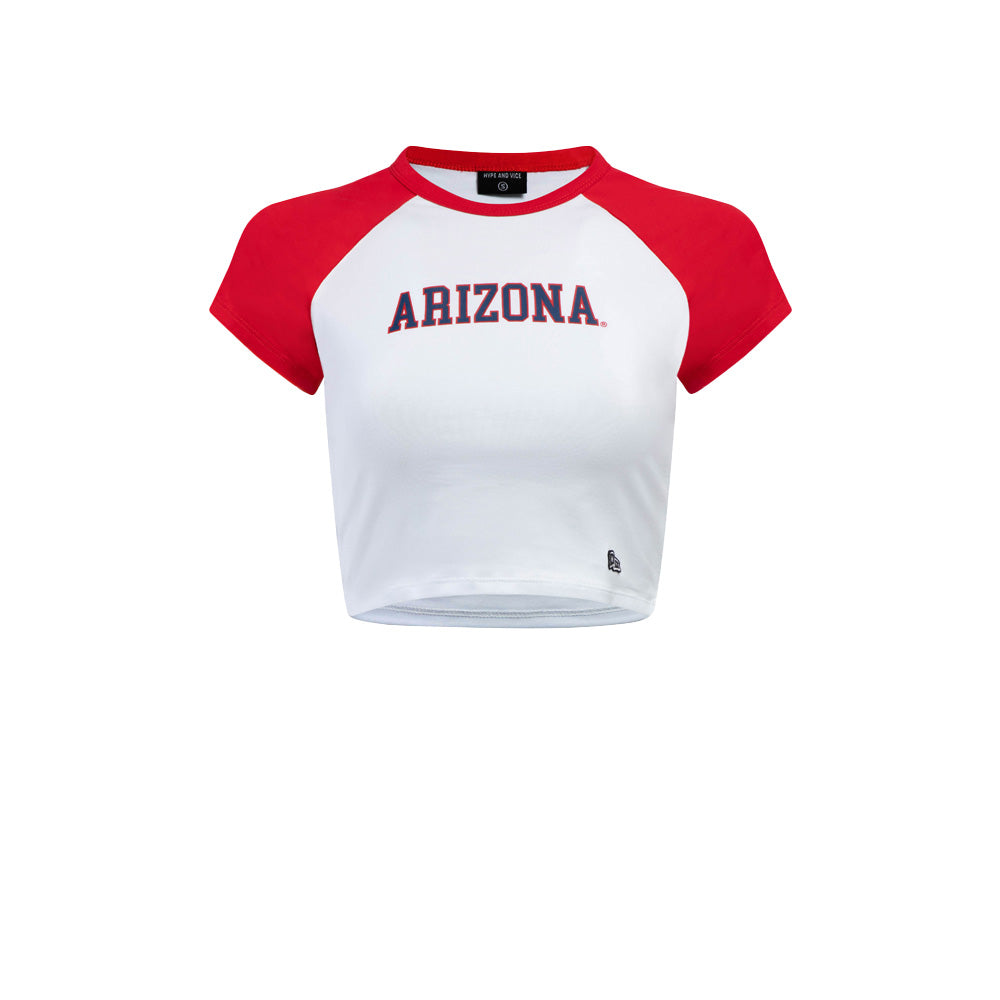 NCAA Arizona Wildcats Women's Hype & Vice Homerun T-Shirt - Red