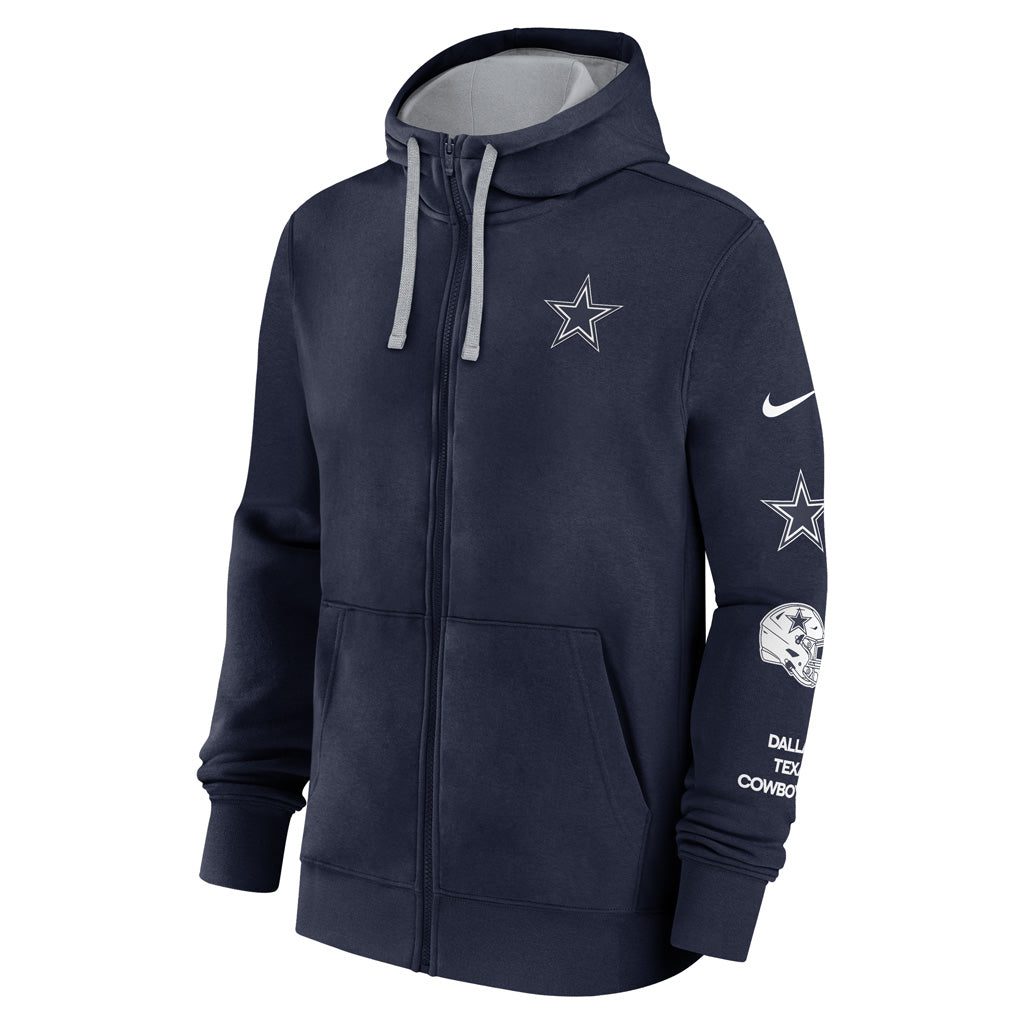 NFL Dallas Cowboys Nike Mulit Logo Full Zip Hoodie