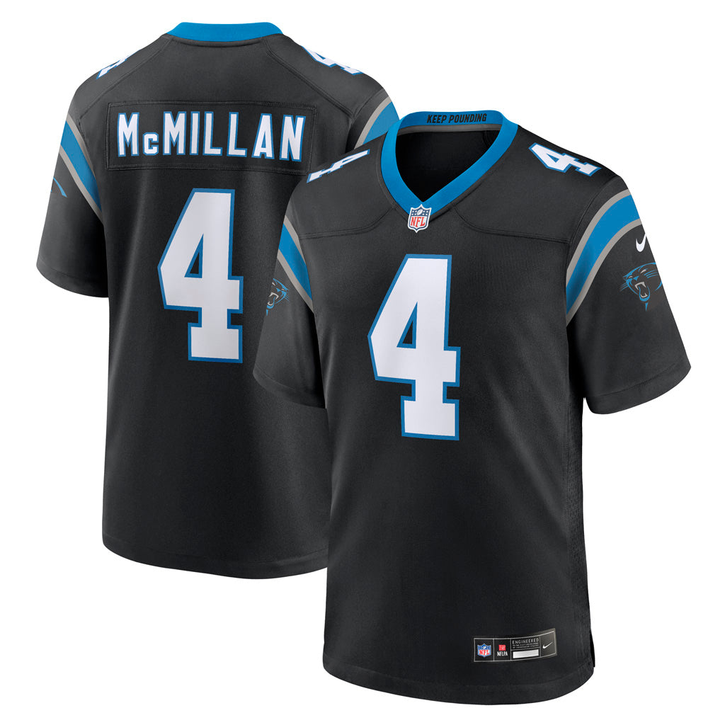 NFL Carolina Panthers Tetairoa McMillan Nike Home Game Jersey - Black