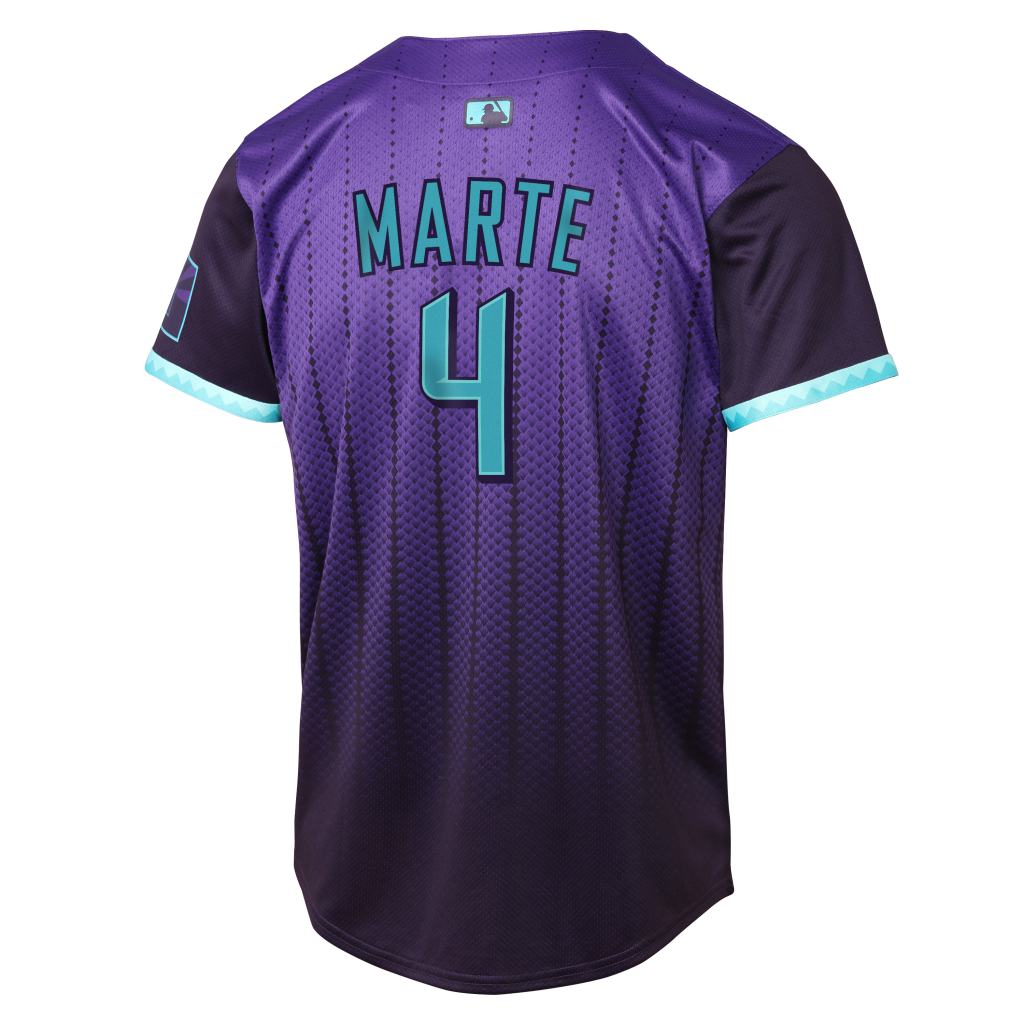 MLB Arizona Diamondbacks Ketel Marte Youth Nike 2025 City Connect Limited Jersey - Purple