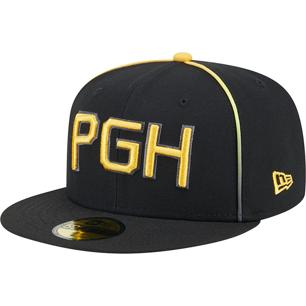 MLB Pittsburgh Pirates New Era City Connect Alternate 59FIFTY Fitted Hat - Black