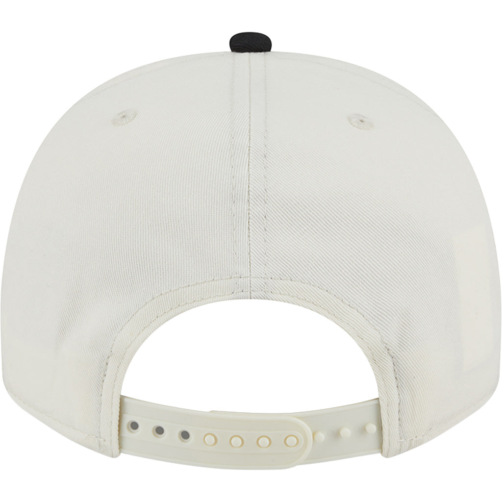 NFL Las Vegas Raiders New Era Chainstitch Two-Tone 9FIFTY A-Frame Snapback Hat - Cream