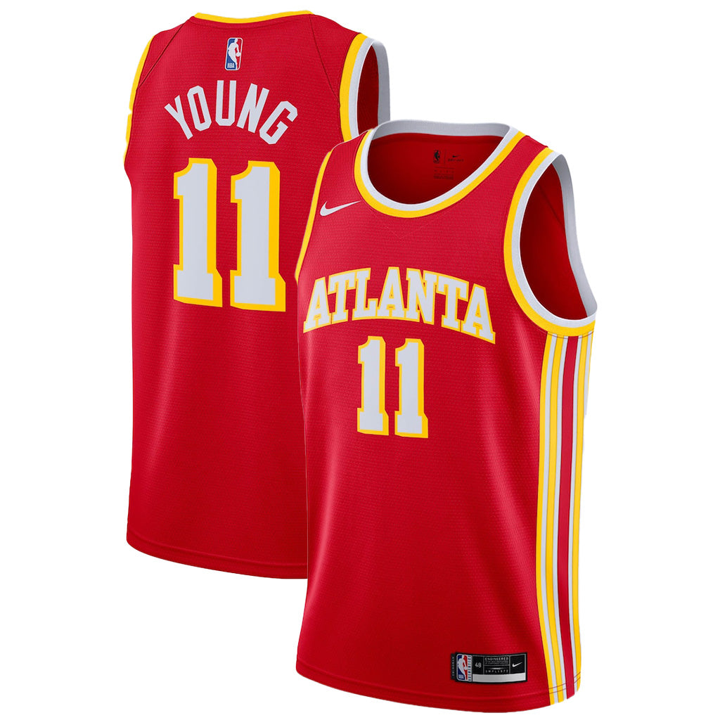 NBA Atlanta Hawks Trae Young Nike Icon Swingman Jersey - Red