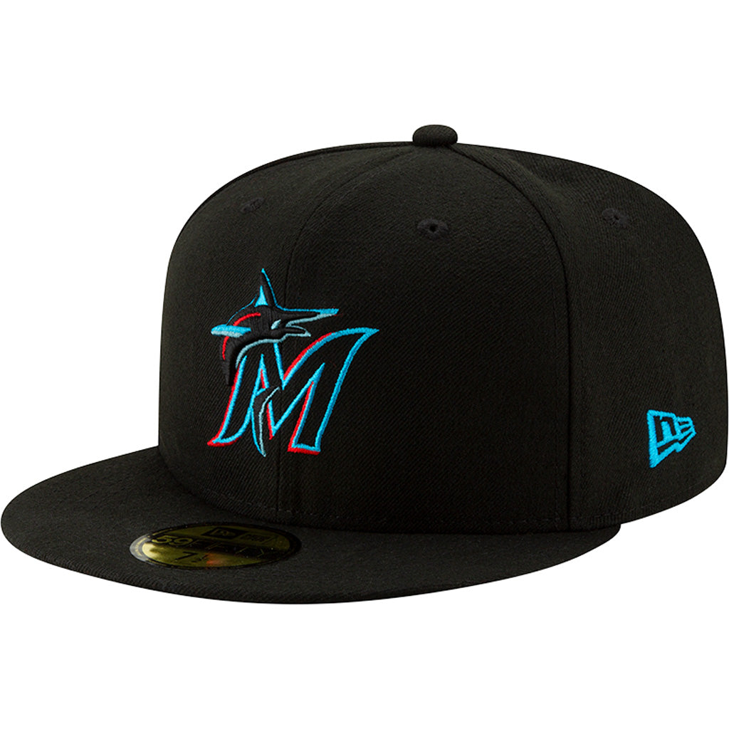 MLB Miami Marlins New Era Authentic Collection Game On-Field 59FIFTY Fitted Hat - Black