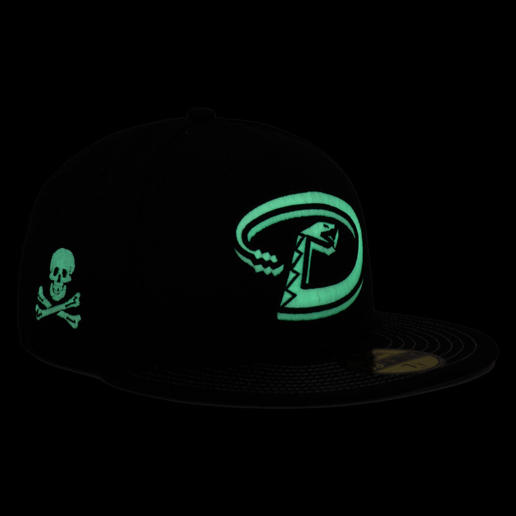 MLB Arizona Diamondbacks New Era Throwback Jolly Roger 59FIFTY Fitted Hat - Black