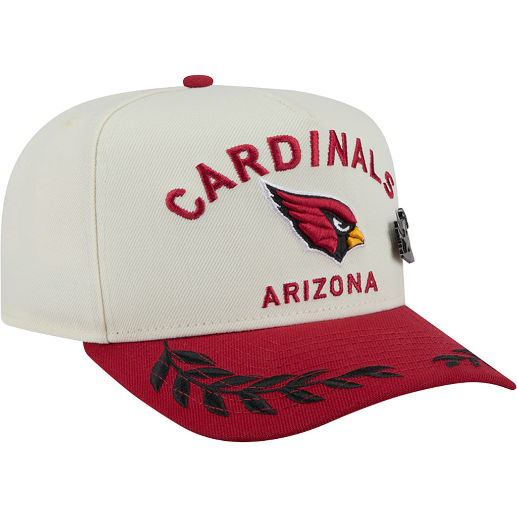 NFL Arizona Cardinals New Era 2025 Draft 59FIFTY A-Frame Fitted Hat - Chrome