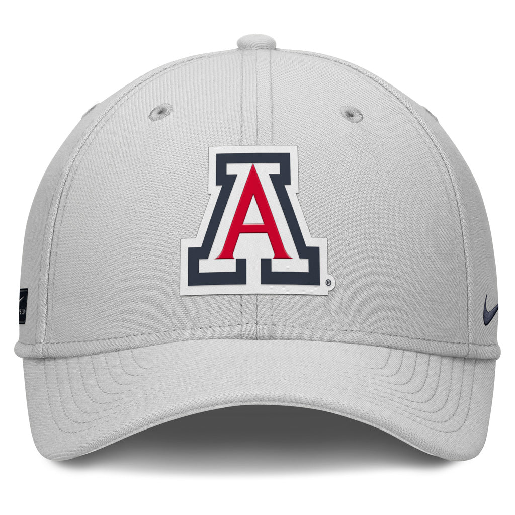 NCAA Arizona Wildcats Nike Primary Practice Swooshflex Fit Hat - White
