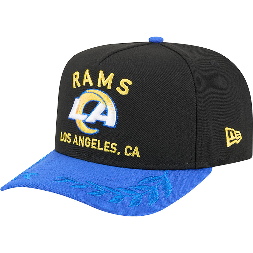 NFL Los Angeles Rams New Era 2025 Draft 9FIFTY A-Frame Hat - Black