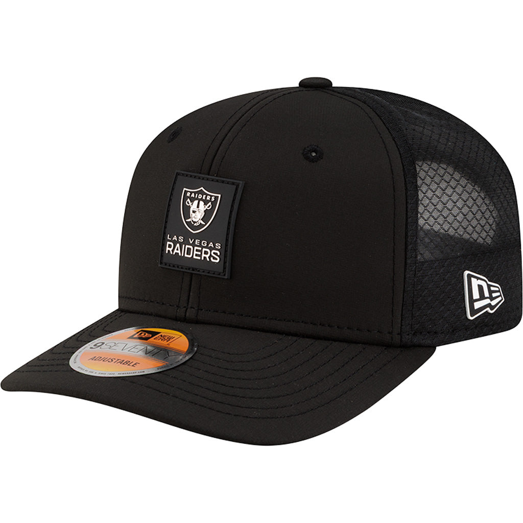 NFL Las Vegas Raiders New Era 2025 Sideline 9SEVENTY Stretch-Snapback Hat - Black