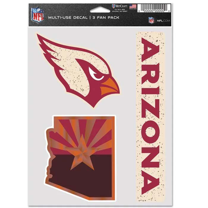 NFL Arizona Cardinals Wincraft Rivalry 3-Pack Decal Set